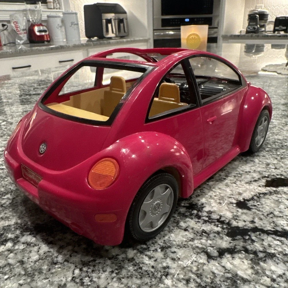 Fisher Price Loving Family Dollhouse VW BUG Pink Volkswagen NEW BEETLE Car 75342